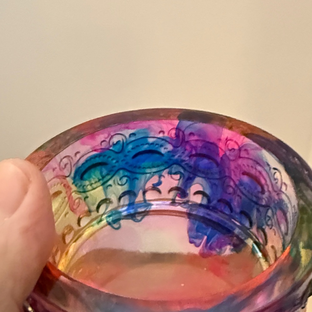 Unique Resin A Colorful Art Jar - Picture 11 of 14